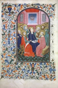 Ms Gen 288 f.23v Pentecoste, c.1460 da French School