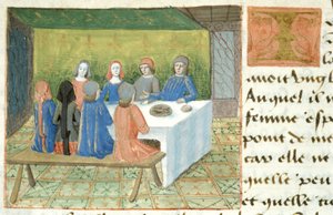 Pasto, da Les Cent Nouvelles Nouvelles, 1462 da French School