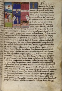 Ms Hunter 252 f.75v Hostel, da Les Cent Nouvelles Nouvelles, 1462