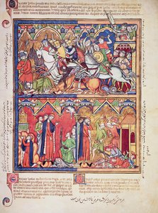Giosuè, dalla Bibbia Morgan Picture, c.1244-54 da French School