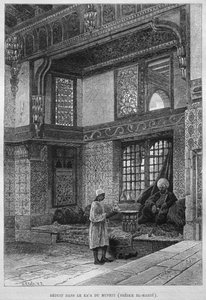 Casa del Mufti, Qaa, da LEgypte di Georg Moritz Ebers (1837-98), 1881 da French School