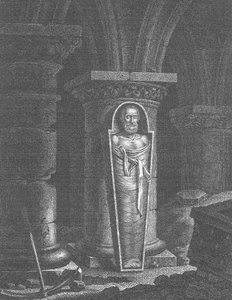 Mummia di Enrico IV, re di Francia, riesumata dai rivoluzionari, alla basilica di Saint-Denis, 14-25 ottobre 1793 da French School