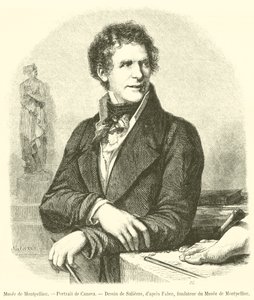 Museo di Montpellier, Ritratto di Canova (incisione) da French School