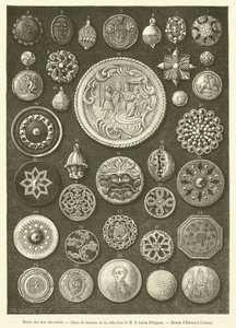 Museo delle arti decorative, Scelta di bottoni da French School