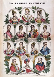 Napoleone Bonaparte e la sua famiglia da French School