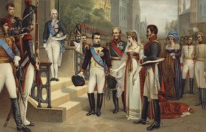Napoleone I e la Regina di Prussia da French School