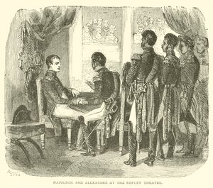 Napoleone e Alessandro al Teatro di Erfurt da French School