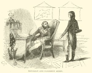 Napoleone e il Presidente Aubry (incisione) da French School