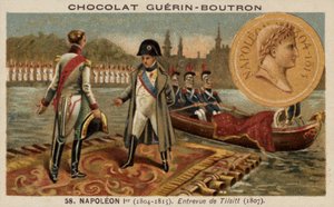Napoleone incontra Alessandro I di Russia a Tilsit