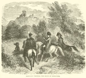 Napoleone visita le rovine di Dierstein