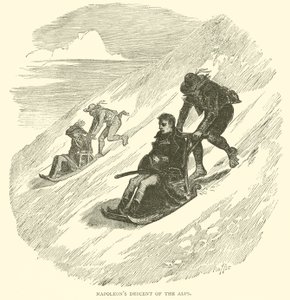 La discesa delle Alpi di Napoleone da French School