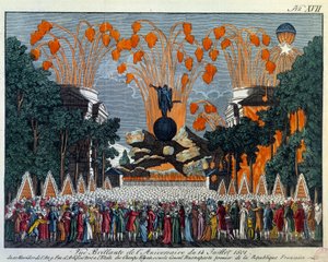 Festa nazionale del 14 luglio 1801 sugli Champs Elysees, Parigi: Fuochi d