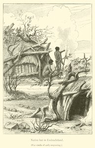 Capanna nativa in Endrachtland (incisione)