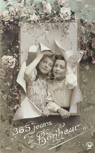 Biglietto di auguri di Capodanno, inizio XX secolo