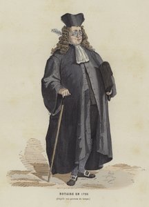 Notaio, 1725