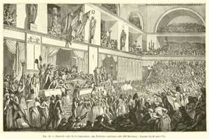 Nuova sala della Convenzione, alle Tuileries, antica sala delle Macchine, giornata del 20 maggio 1795 da French School