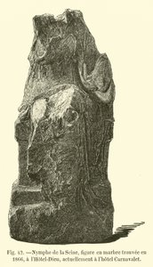 Ninfa della Senna, figura in marmo trovata nel 1866, all