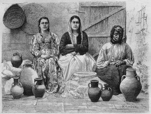 Mercanti di olio a Gerusalemme, da La Syrie d