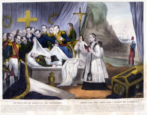 Apertura della bara di Napoleone sull