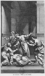 Orosmane uccide Zaire, illustrazione dall