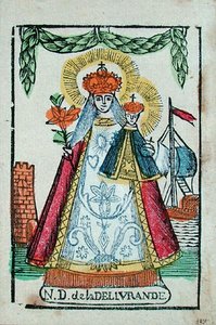 Nostra Signora di Delivrande, souvenir di pellegrinaggio, c.1820-30 da French School