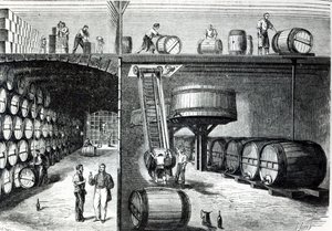 Cantine e laboratori di P. Morel et F. Souzac a Bordeaux da Le Monde Illustre, 1864 da French School
