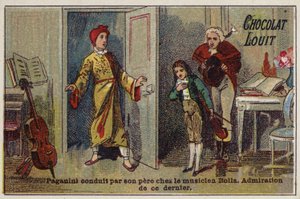 Paganini portato da suo padre a incontrare il musicista Alessandro Rolla
