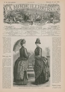 Pagina da La Mode Illustrée da French School
