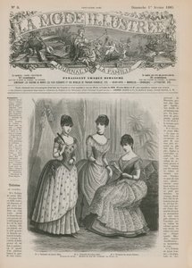 Pagina da La Mode Illustrée, 1885 da French School
