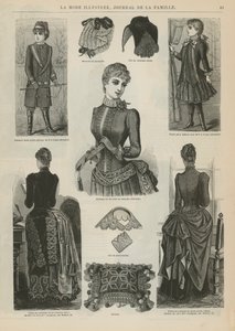 Pagina da La Mode Illustrée, 1885