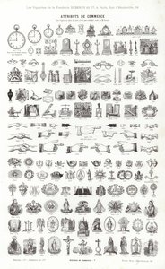 Pagina da Vignettes Typographiques (incisione) da French School