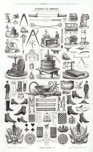 Pagina da Vignettes Typographiques (incisione) da French School