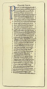 Pagina dalla Farsaglia di Lucano da French School