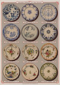Pagina del catalogo del Grand Depot de Porcelaines, Faiences et Verreries