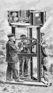 Cinéorama panoramico, 1896 da French School