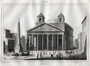 Pantheon - Roma - Incisione da 