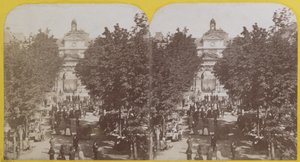 Parigi, Giardino Pubblico delle Arti e Mestieri, vista stereoscopica, c.1860