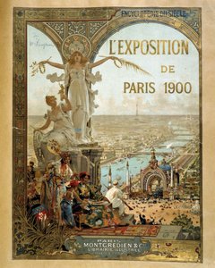 Esposizione di Parigi 1900 - Poster pubblicitario da French School