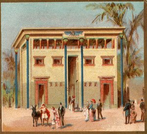 Parigi. Esposizione Universale del 1889: Casa Egiziana. da French School