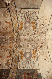 Chiesa parrocchiale (Església de la Mare de Déu de Solers). Interno. La navata, i soffitti. Affreschi. 16° secolo (?)