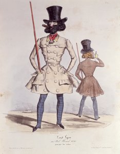 Dandy parigini al Bal Chicard, 1840