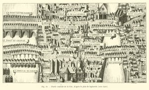 Parte centrale della Cite, da un piano di arazzo, verso il 1540 da French School
