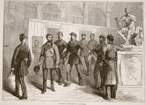 Paschal Grousset in custodia, illustrazione da Cassells History of the War between France and Germany, 1870-1871 da French School