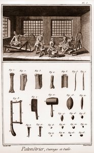 Patenotrier (fabbricante di rosari) - lavoro e strumenti - 