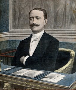 Paul Deschanel (1855-1922), nuovo presidente della Camera dei Deputati - Prima pagina del giornale 