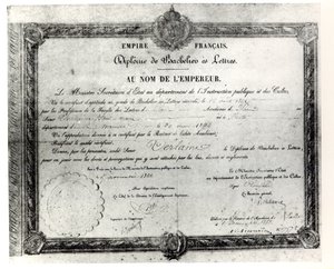 Baccalaureato di Paul Verlaine, 1862