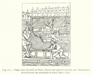 Pedaggio sotto i ponti di Parigi; secondo un
