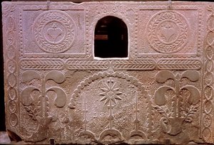 Piastra del camino contadino. Dalla Francia occidentale. XVIII secolo. Museo Nazionale delle Arti e Tradizioni Popolari da French School