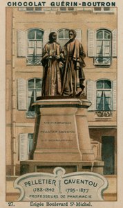 Pelletier, 1788-1842, Caventou, 1795-1877, Professori di Farmacia, Eretto a Boulevard St-Michel da French School