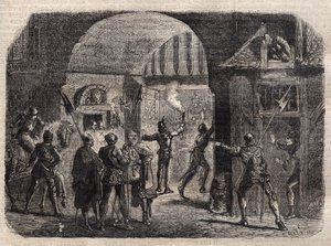 Perrinet Leclerc apre di notte la porta di Buci, a Parigi, ai Borgognoni, 29 maggio da French School